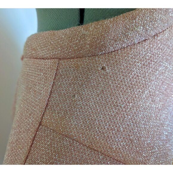 VTG 1960s Mod Pink Lamé Evening Jacket with "Confetti Lucite" Buttons, Sz 8/10 - Picture 11 of 11